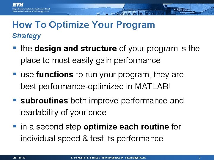 How To Optimize Your Program Strategy § the design and structure of your program