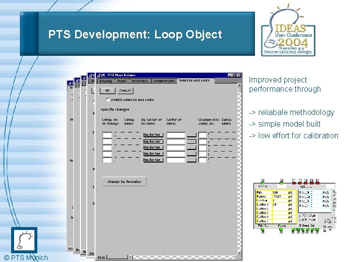 PTS Development: Loop Object Improved project performance through -> reliabale methodology -> simple model