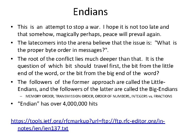 Endians • This is an attempt to stop a war. I hope it is