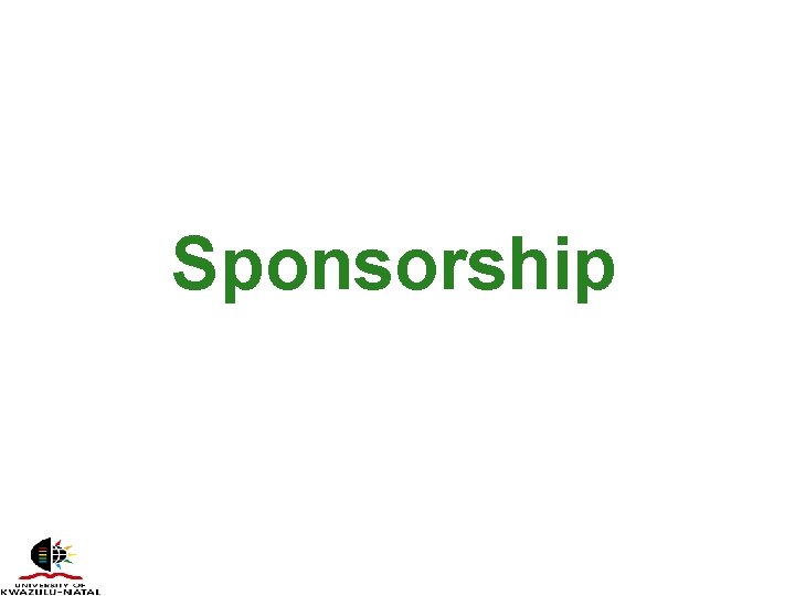 Sponsorship 