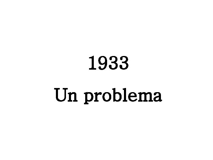 1933 Un problema 