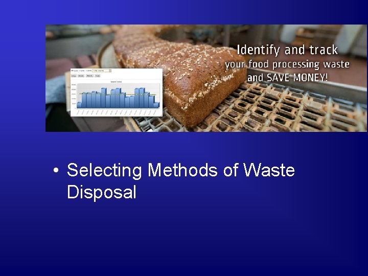  • Selecting Methods of Waste Disposal 