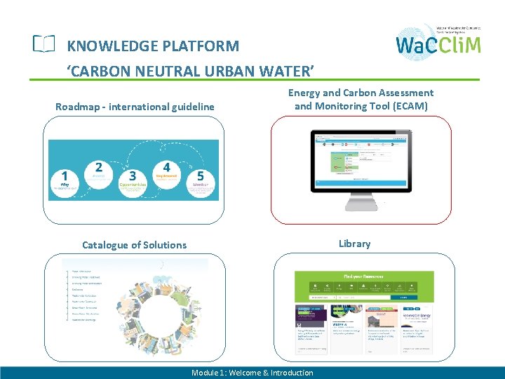KNOWLEDGE PLATFORM ‘CARBON NEUTRAL URBAN WATER’ Roadmap - international guideline Energy and Carbon Assessment
