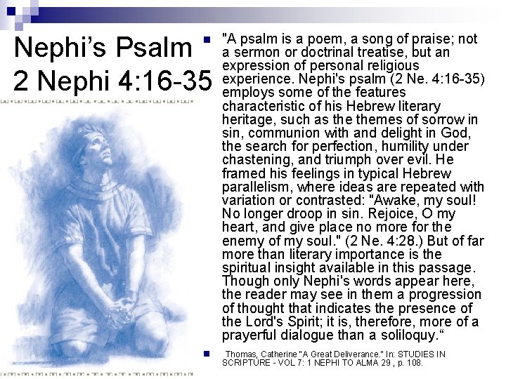 n "A psalm is a poem, a song of praise; not a sermon or n "A psalm is a poem, a song of praise; not a sermon or