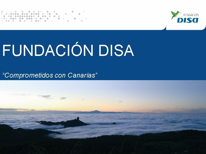 FUNDACIÓN DISA “Comprometidos con Canarias” Raquel Montes / “Fundación DISA” 