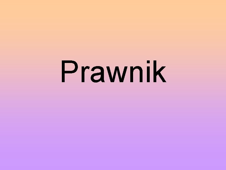 Prawnik 