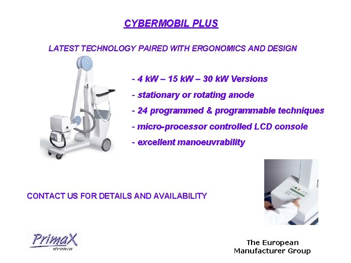 CYBERMOBIL PLUS LATEST TECHNOLOGY PAIRED WITH ERGONOMICS AND DESIGN - 4 k. W –