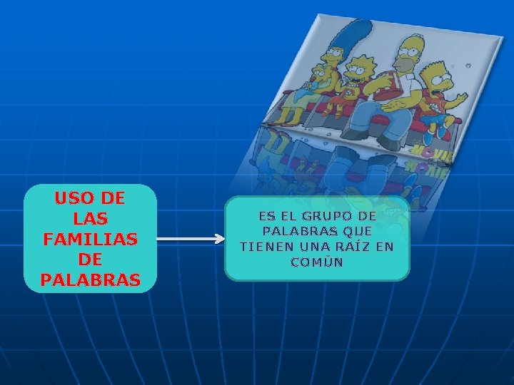 USO DE LAS FAMILIAS DE PALABRAS ES EL GRUPO DE PALABRAS QUE TIENEN UNA