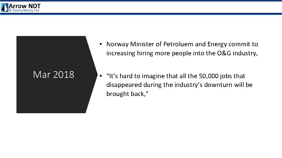  • Norway Minister of Petroluem and Energy commit to increasing hiring more people