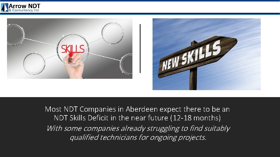 Most NDT Companies in Aberdeen expect there to be an NDT Skills Deficit in