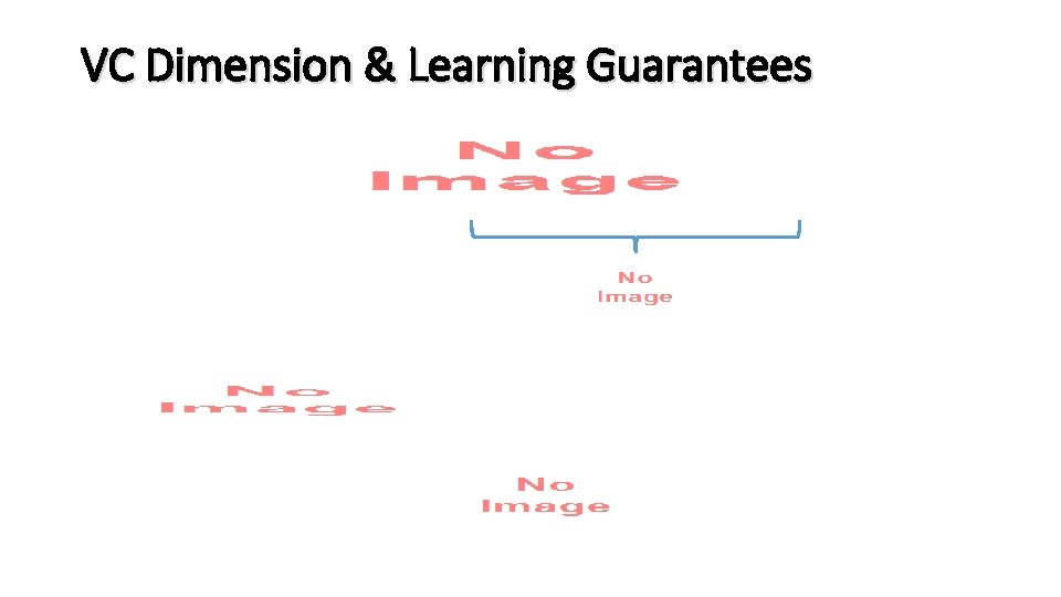 VC Dimension & Learning Guarantees 