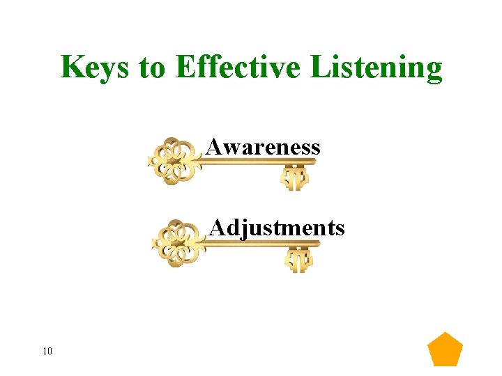 Keys to Effective Listening Awareness Adjustments 10 