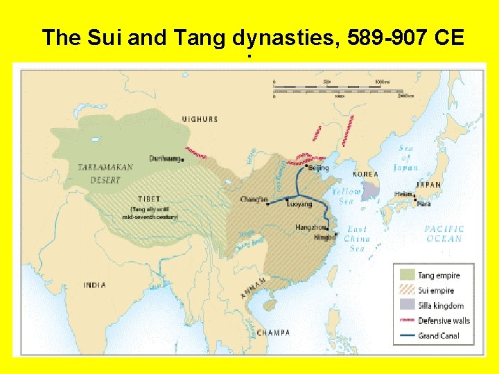 The Sui and Tang dynasties, 589 -907 CE . 