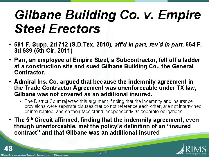 Gilbane Building Co. v. Empire Steel Erectors • 691 F. Supp. 2 d 712