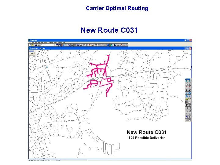 Carrier Optimal Routing New Route C 031 