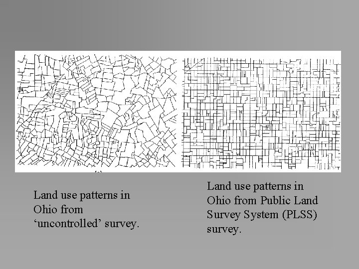 Land use patterns in Ohio from ‘uncontrolled’ survey. Land use patterns in Ohio from