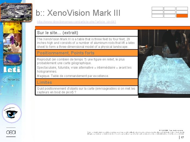 b: : Xeno. Vision Mark III http: //www. directionsmag. com/article. php? article_id=641 Sur le