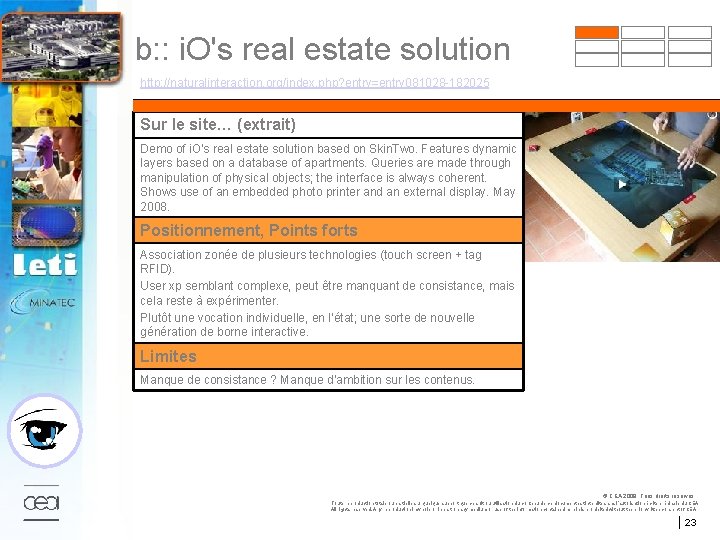 b: : i. O's real estate solution http: //naturalinteraction. org/index. php? entry=entry 081028 -182025
