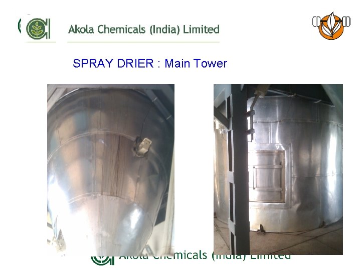 SPRAY DRIER : Main Tower 