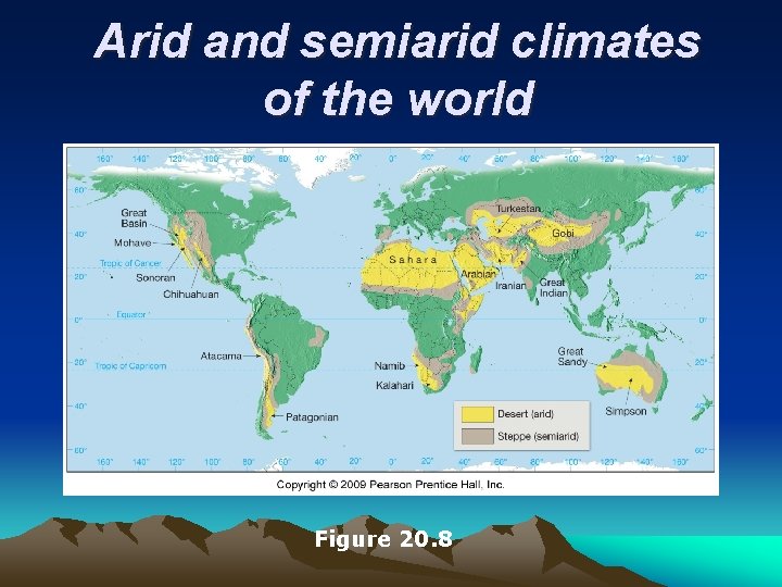 Arid and semiarid climates of the world Figure 20. 8 