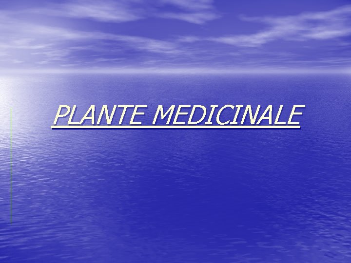 PLANTE MEDICINALE 