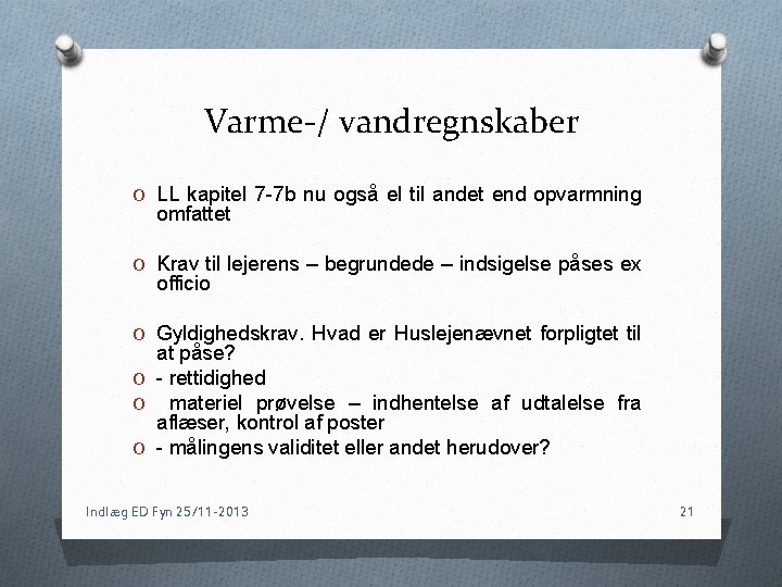 Varme-/ vandregnskaber O LL kapitel 7 -7 b nu også el til andet end Varme-/ vandregnskaber O LL kapitel 7 -7 b nu også el til andet end