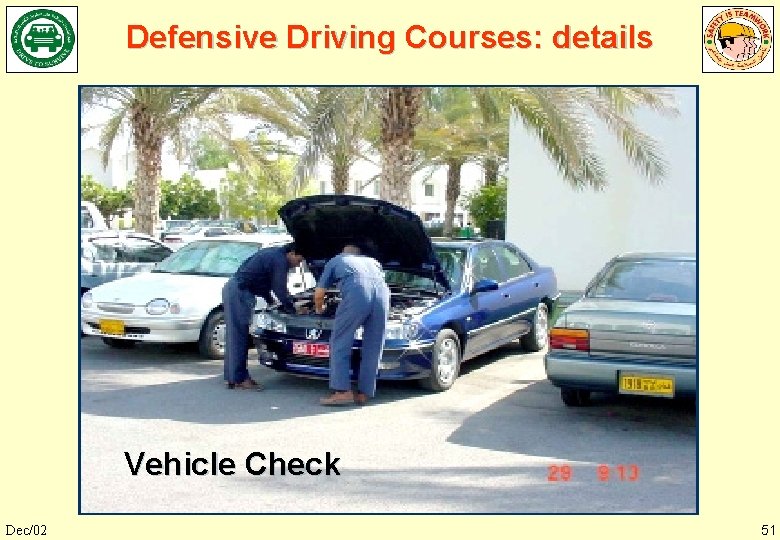 Defensive Driving Courses: details Vehicle Check Dec/02 51 