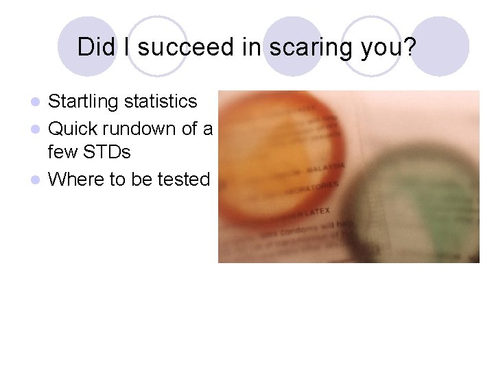 Did I succeed in scaring you? Startling statistics l Quick rundown of a few