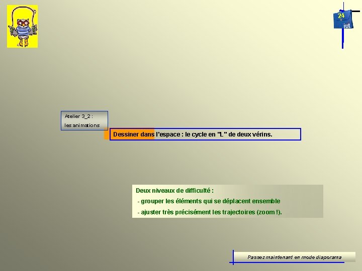 24 Atelier 3_2 : les animations Dessiner dans l'espace : le cycle en "L"