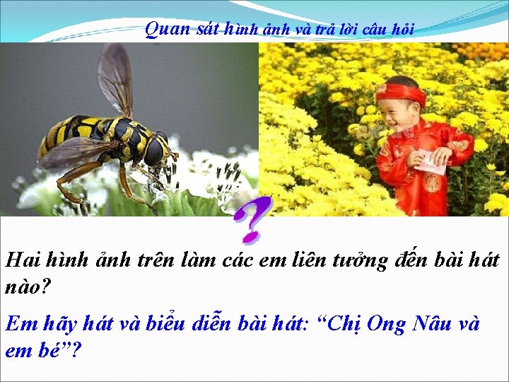 Quan sát hình ảnh và trả lời câu hỏi Hai hình ảnh trên làm