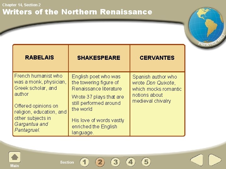 Chapter 14, Section 2 Writers of the Northern Renaissance RABELAIS French humanist who was