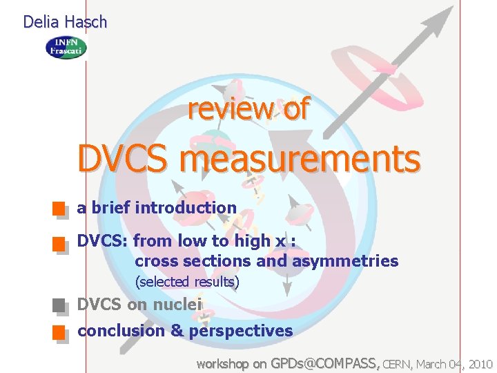 Delia Hasch review of DVCS measurements a brief introduction DVCS: from low to high