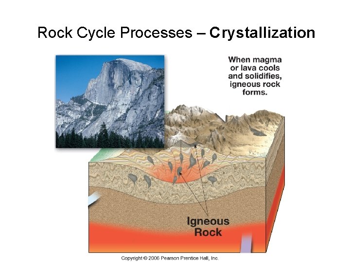 Rock Cycle Processes – Crystallization 