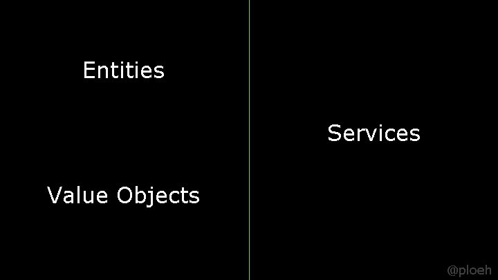 Entities Services Value Objects @ploeh 