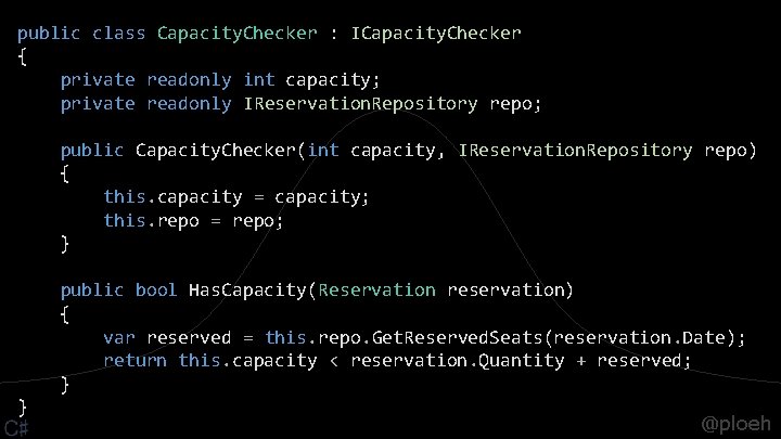 public class Capacity. Checker : ICapacity. Checker { private readonly int capacity; private readonly