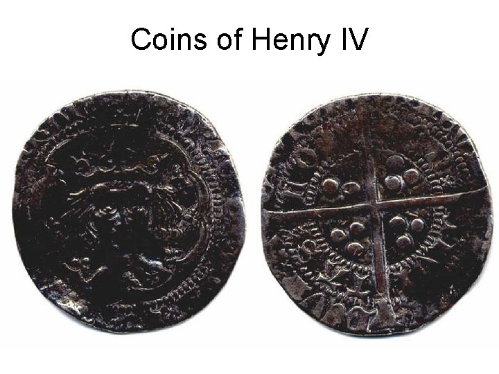 Coins of Henry IV 