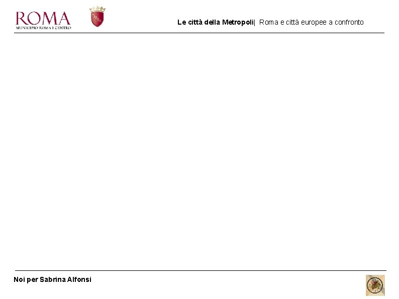 Le città della Metropoli| Roma e città europee a confronto Noi per Sabrina Alfonsi