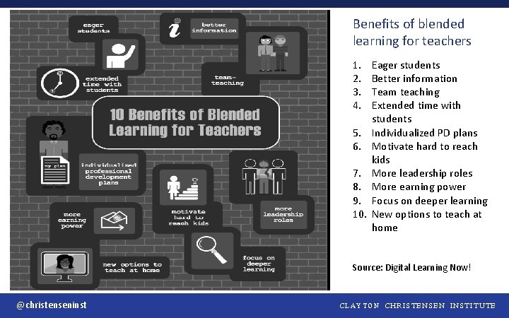 Benefits of blended learning for teachers 1. 2. 3. 4. 5. 6. 7. 8.