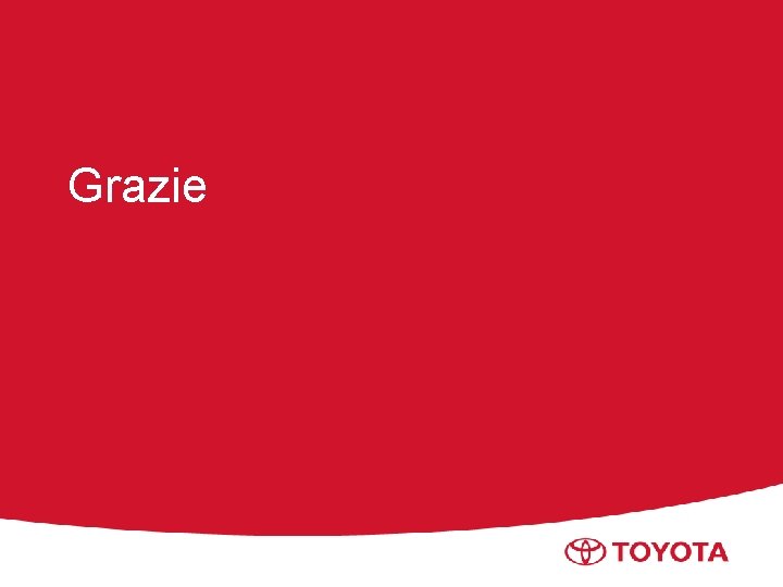 Grazie Toyota Motor Italia S. p. A. 