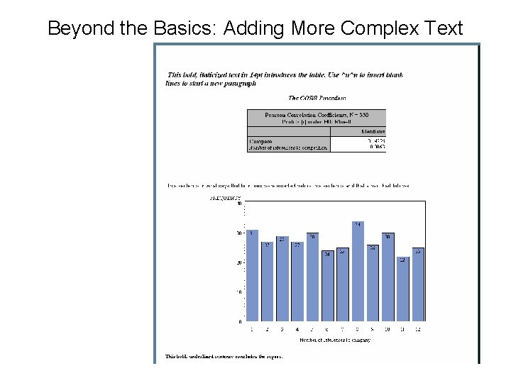 Beyond the Basics: Adding More Complex Text 