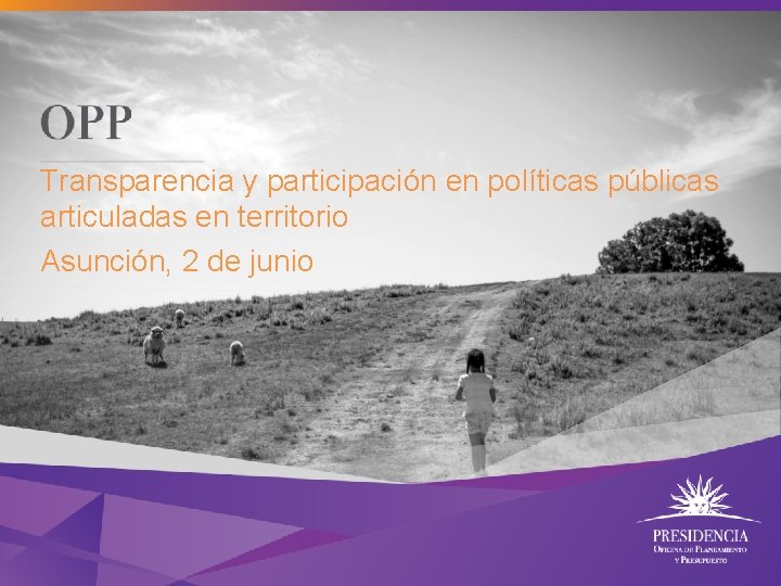 Transparencia y participación en políticas públicas articuladas en territorio Asunción, 2 de junio 