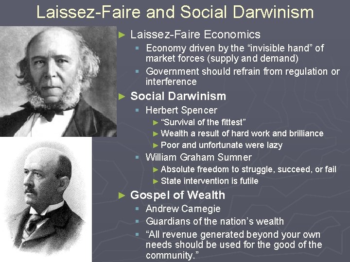 Laissez-Faire and Social Darwinism ► Laissez-Faire Economics § Economy driven by the “invisible hand”