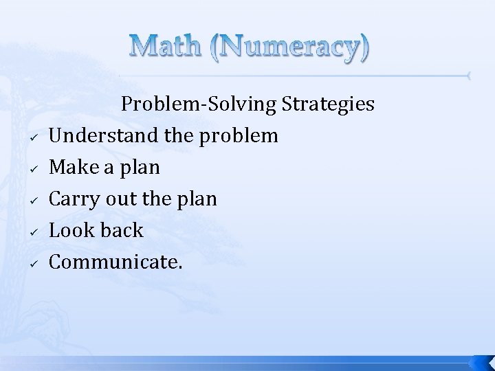 ü ü ü Problem-Solving Strategies Understand the problem Make a plan Carry out the ü ü ü Problem-Solving Strategies Understand the problem Make a plan Carry out the
