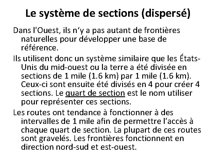 Le peuplement Concepts relies au peuplement Rural fait