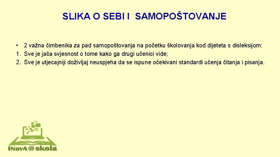 SLIKA O SEBI I SAMOPOŠTOVANJE • 2 važna čimbenika za pad samopoštovanja na početku