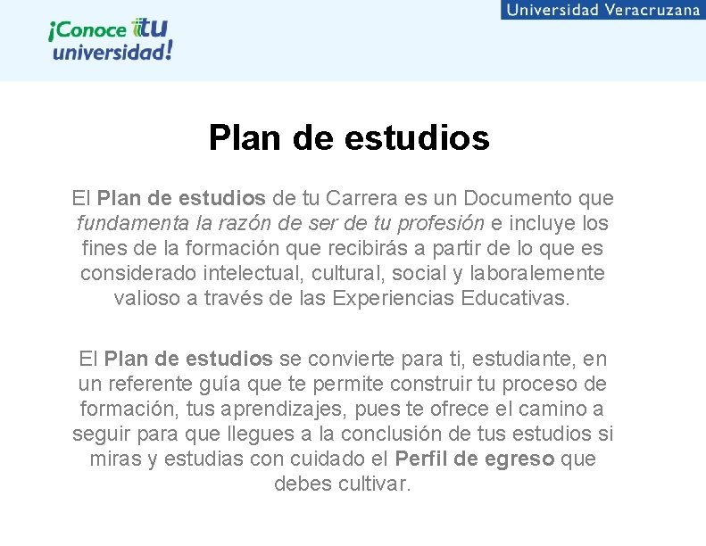 Plan de estudios El Plan de estudios de tu Carrera es un Documento que Plan de estudios El Plan de estudios de tu Carrera es un Documento que