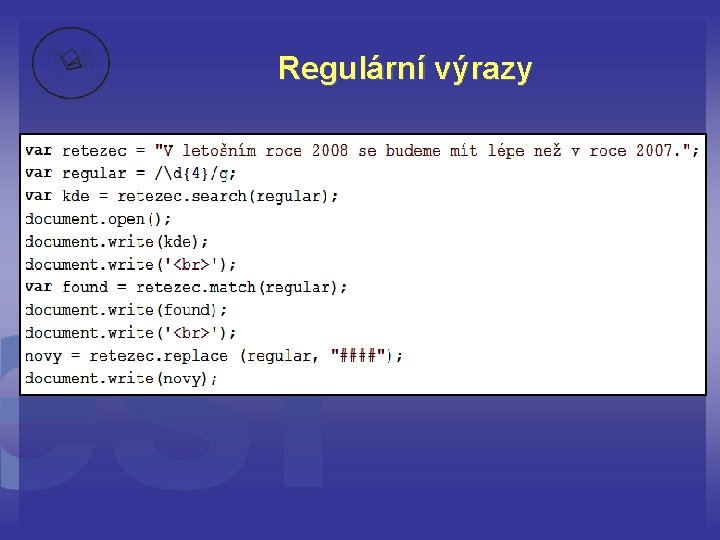 Regulární výrazy 