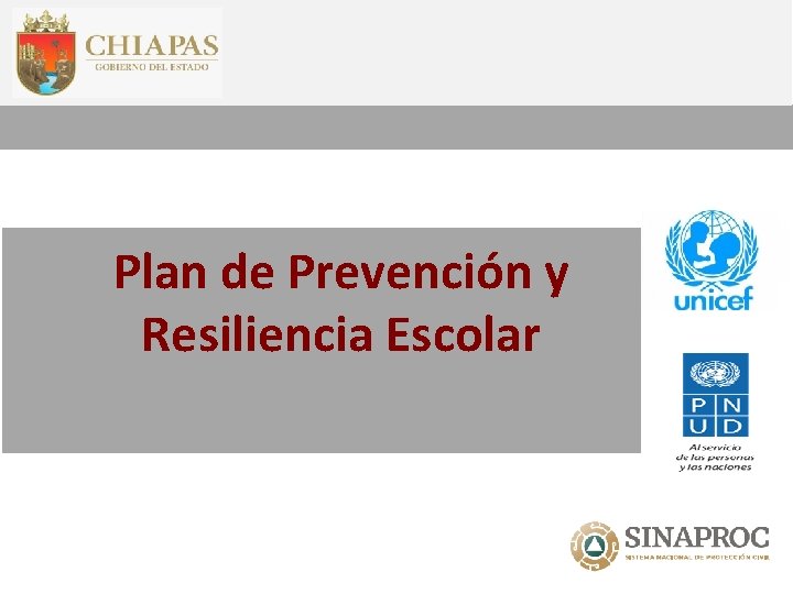 Plan de Prevención y Resiliencia Escolar 