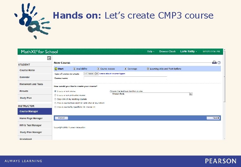 Hands on: Let’s create CMP 3 course 