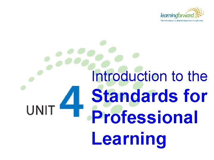 Introduction to the Standards for Professional Learning 